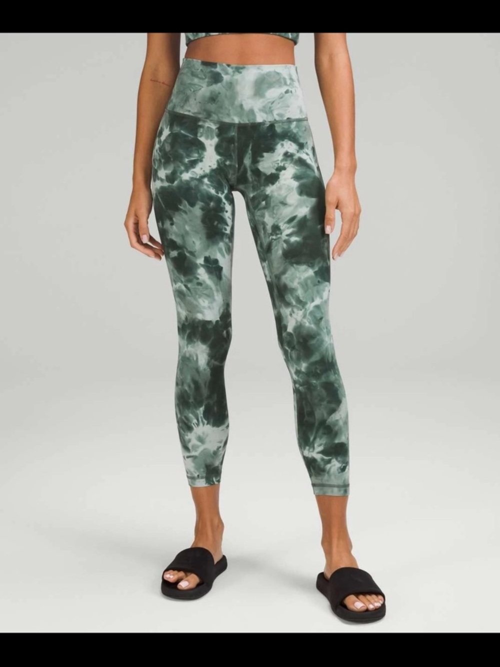 lululemon athletica Green Marble High-Rise Leggings